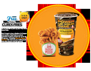 FREE Curly Fries at Arby’s on Nov. 15 only Cool_d10