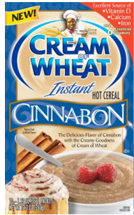 $1 off Cream of Wheat Cinnabon Instant Hot Cereal Printable Coupon Cream-10