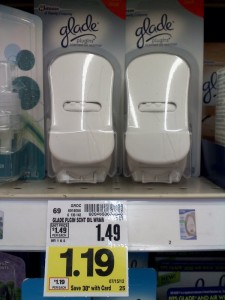 $1.25 off on any Glade PlugIns Scented Oil warmer + Kroger Deal = FREE Glade-11