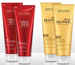 $3/2 John Frieda Sheer Blonde, Brilliant Brunette or Radiant Red Print/Mail Coupon John-f13