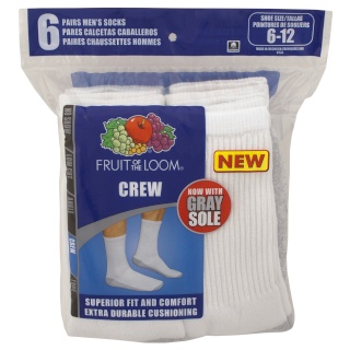 Fruit of the Loom Men’s Gray Sole Socks Review & Giveaway 50 winners ends 4/15 - Page 2 Mens-c10