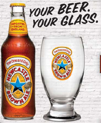 FREE Newcastle Geordie Schooner Beer Glass - Mail In Newcas10