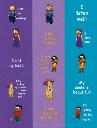 FREE Well Being Purple and Blue Sticker Set Nmh05-10