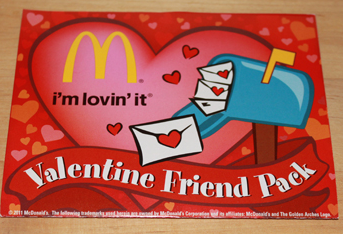 McDonald’s Valentine Friend Pack for $1 = 12 FREE items! Pictur12