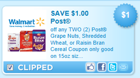 $1/2 Post Cereals Printable Coupon Post-c10