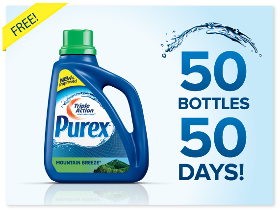 Purex: 50 bottles a day for 50 Days - daily - ends ends 3/31 Promo-10