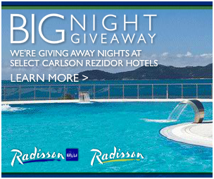 Radisson Big Night Giveaway: FREE 1 night stay with qualifying stay at any Radisson or Radisson Blu hotel Radiss10