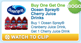 B1G1 FREE Ocean Spray Juice Printable Coupon + Walgreens Deal Scree147