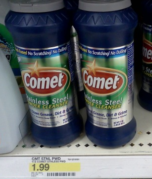 $1/1 Comet Stainless Steel Coupons = FREE at Target Scree260