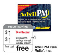 $1/1 ANY Advil PM Product Printable Coupon = FREE at Walgreens Scree275