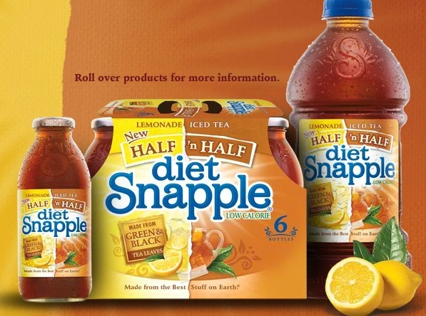 $1/1 6 pack Glass bottles of any Snapple tea or juice Printable Coupon Screen19