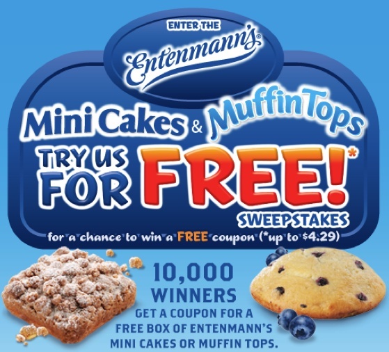 Entenmann's MiniCake/MuffinTops Sweepstakes ends 4/7 Screen20