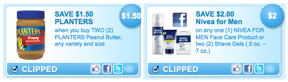 High-Value Coupons: Planters Peanut Butter, Nivea for Men, + More Screen62