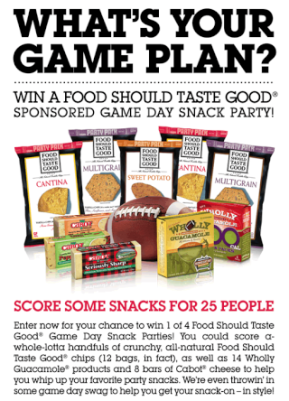 Food Should Taste Good Win a Party Sweepstakes ends 1/31 View_h10