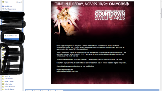 Victorias Secret Fashion Show Instant Win Game & Sweepstakes ends 12/01 Vs10