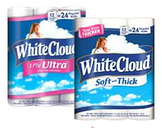 $2.50 off any White Cloud 12-roll or 24-roll pack Bath Tissue Whitec10