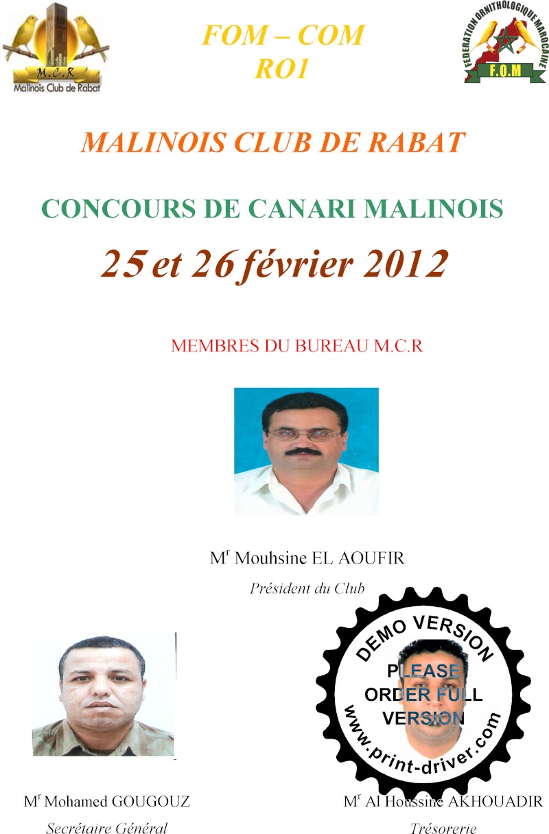 Le 5° Concours du Malinois Club de Rabat Jugé par Edouard MAQUESTIAUX  O.M.J. Cahier24
