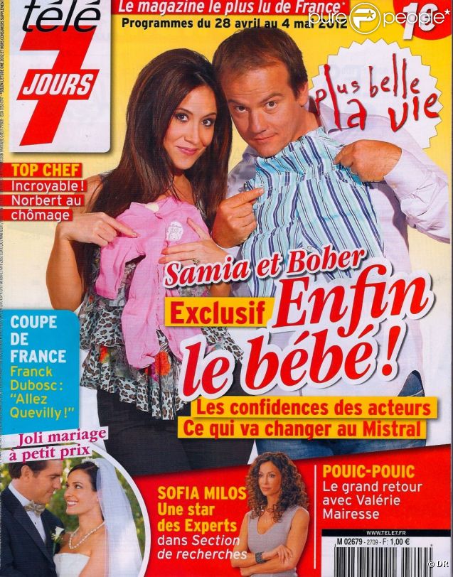 Télé 7 Jours du 28 avril au 4 mai 2012 " Samia et Boher le bébé enfin!!!!!" 83479410