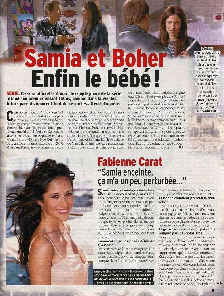 Télé 7 Jours du 28 avril au 4 mai 2012 " Samia et Boher le bébé enfin!!!!!" T721010