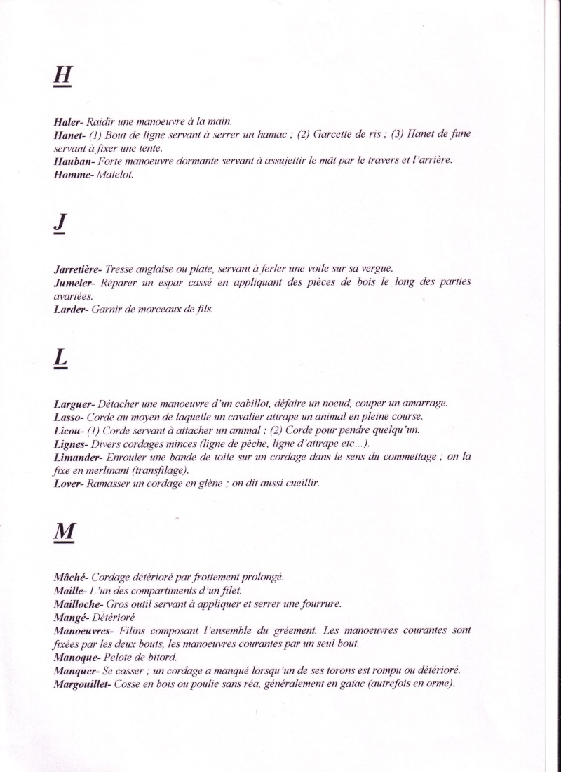 Verbes et termes en rapport au matelotage, corderie. - Page 8 Scan1016