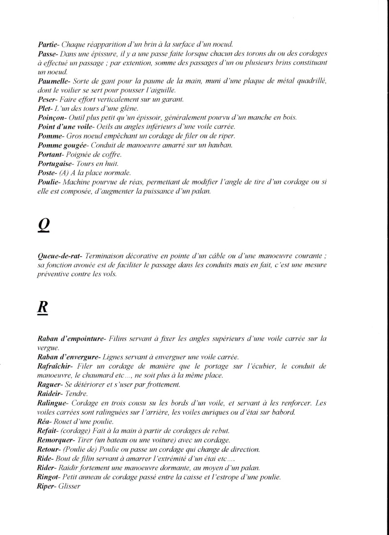 Verbes et termes en rapport au matelotage, corderie. - Page 8 Scan1018