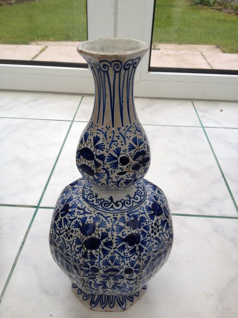 Vase appartenant à ma belle-mère, décor bleu sur fond blanc Photo_11