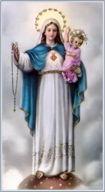 ô notre Dame du Sacré-Coeur,  Ô céleste trésorière du coeur de Jésus Rosary10