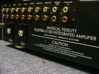 Musical Fidelity Elektra E100 amplifier (used)- SOLD P1080712