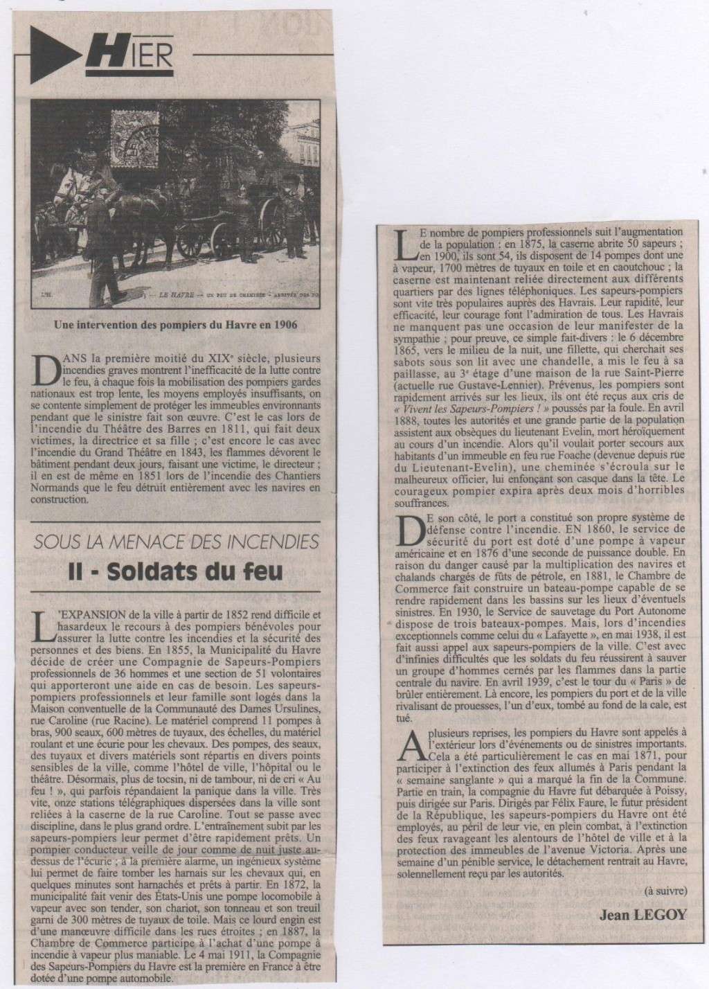 pompiers - Métiers d'autrefois par Jean LEGOY Jean_l50