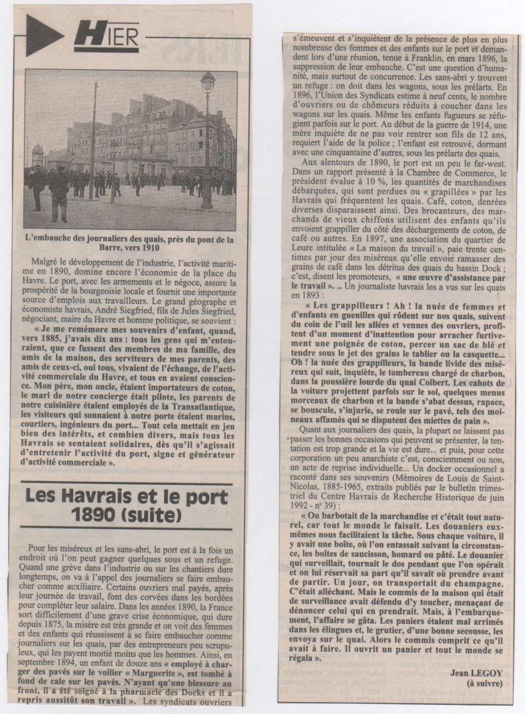 bléville - Hier, Le Havre par Jean LEGOY - Page 3 Les_ha11