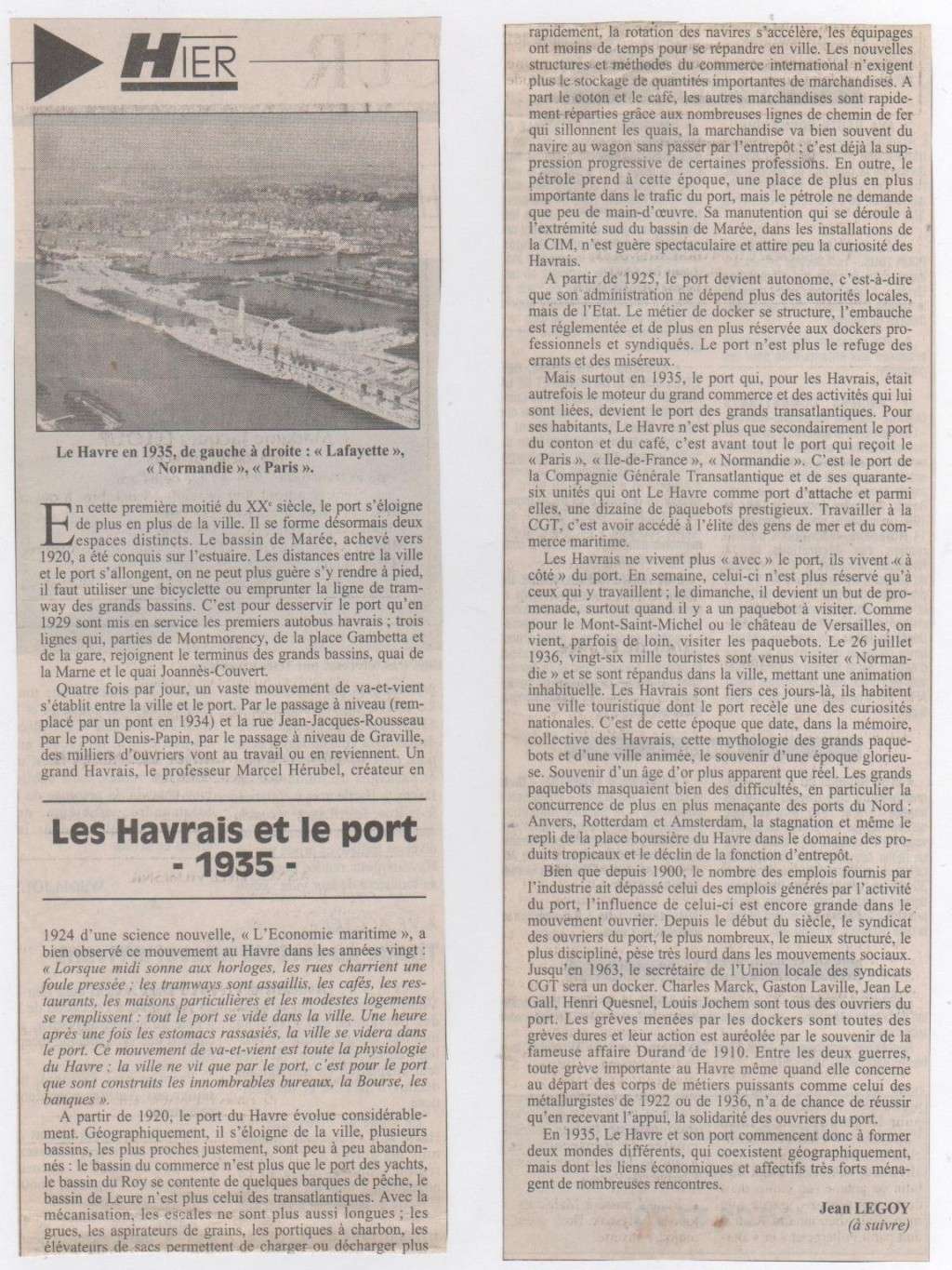 Hier, Le Havre par Jean LEGOY - Page 3 Les_ha12