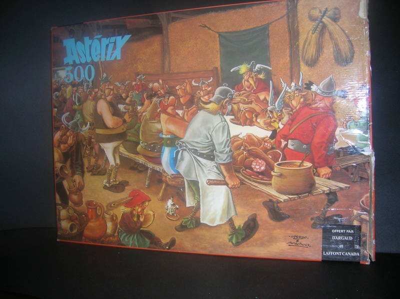 les différentes versions du  puzzle du "banquet"belge Astérix Dscn3210