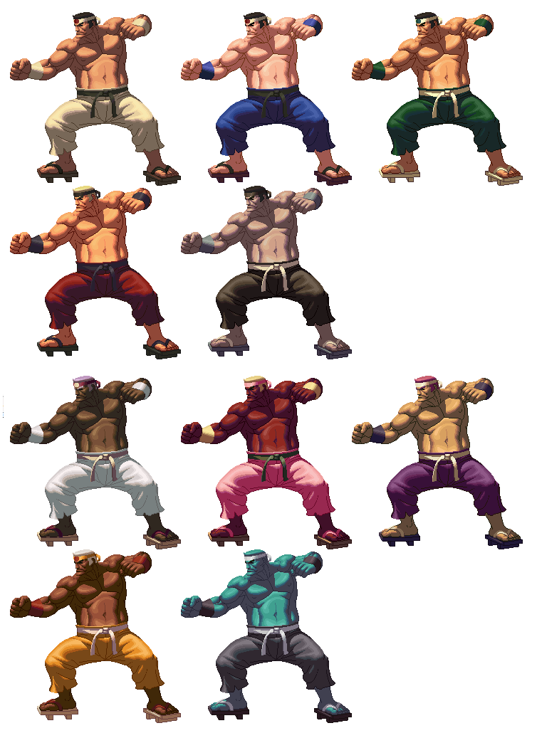 The King of Fighters XIII - Sprites (Colores Alternos version Consola) Goro-c10