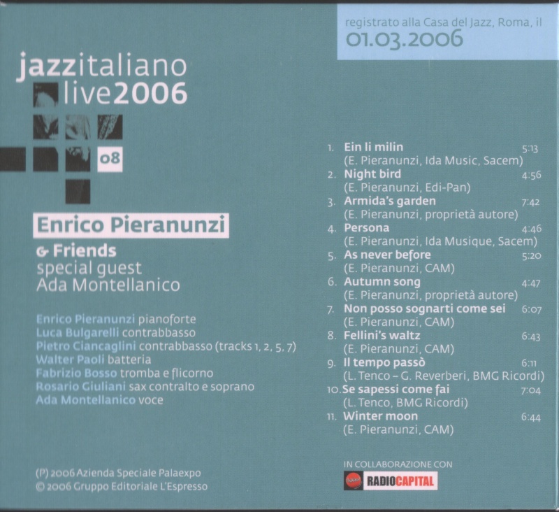 Enrico Pieranunzi - Live at casa del jazz Back10