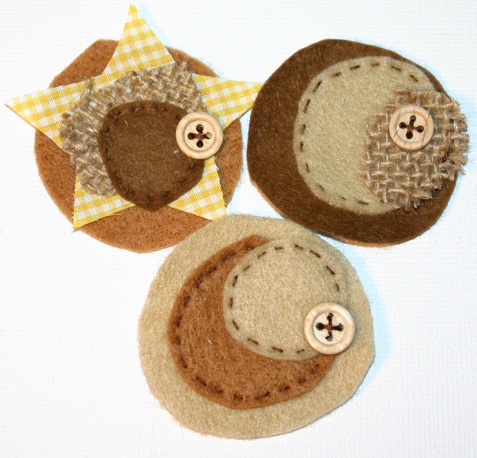 Brown Felt Embellishments Pictur43