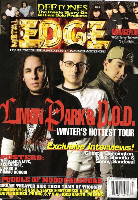 Linkin Park en covers de revistas Metale10