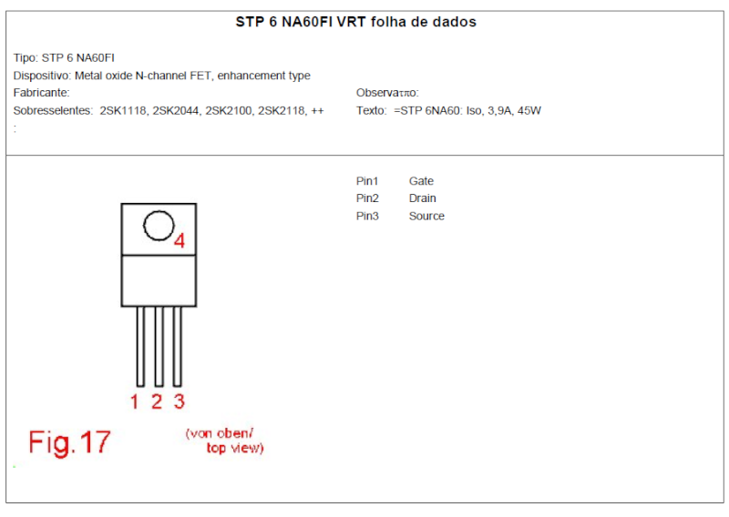 [Resolvido] Dúvida sobre Mosfet Stp6na10