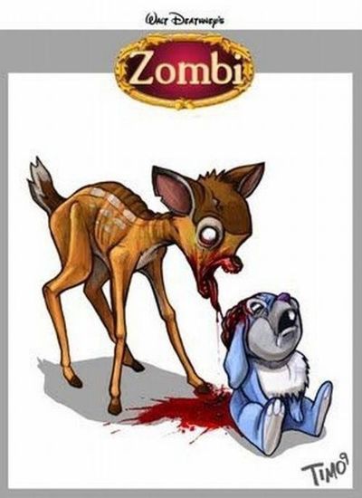 [Images] Mauvais goût ? Les personnages Disney en zombies... Tumblr22