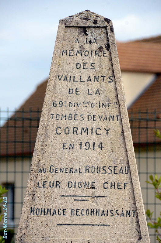 Monument à la 69e Division d'Infanterie à Cormicy (51) 415