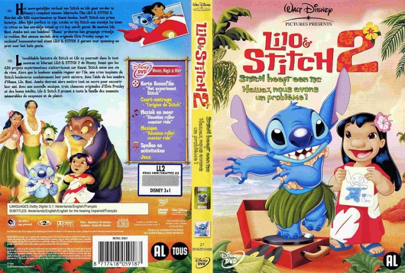 من روائع أفلام الأنيمي الفيلم الرائع  ( ليلو وستيتش ) الجزء الثاني  . ( Lilo And Stitch 2 ) مدبلج باللهجه المصريه .  Lilost11