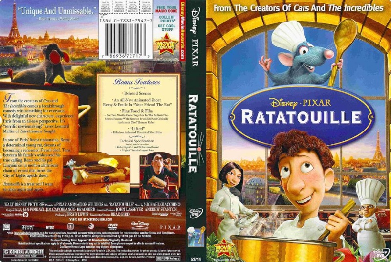 من روائع أفلام الأنيمي الفيلم الرائع  ( الفار الطباخ  ) . ( Ratatouille 2007 ) مدبلج باللهجه المصريه .  Ratato10