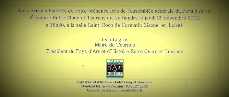 Assemblée Générale 2012 du PAH entre Cluny et Tournus Ag201210