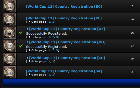 [World Cup.12] Registration  32110