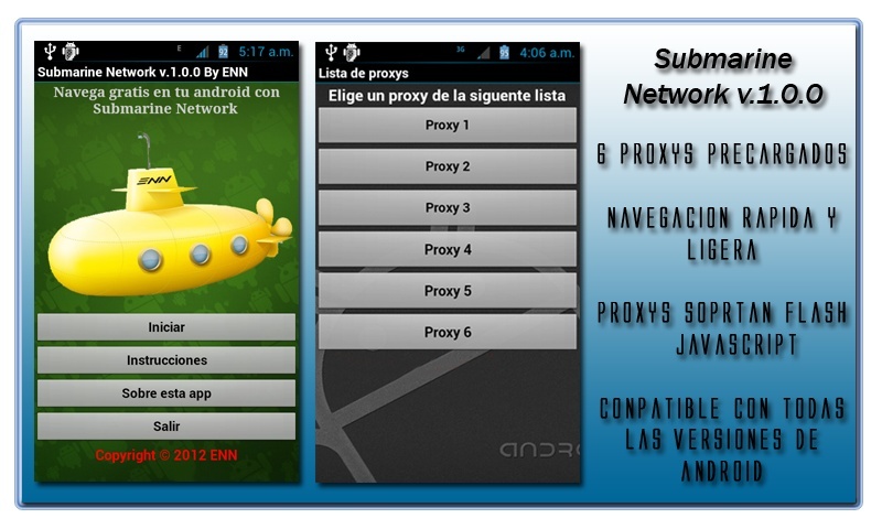 Submarine network v.1.0 by ENN Navega GRATIS rapido y ligero desde android Submar10