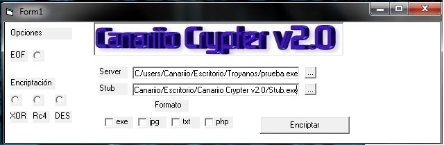 Proximamente - Canariio Crypter v2.0 Private Versión Cryp210