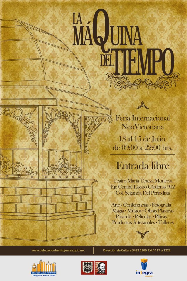 Dossier de la Primera Edición de la Feria Internacional Noevictoriana "La Máquina del Tiempo" (13-15 de julio 2012) Cartel16