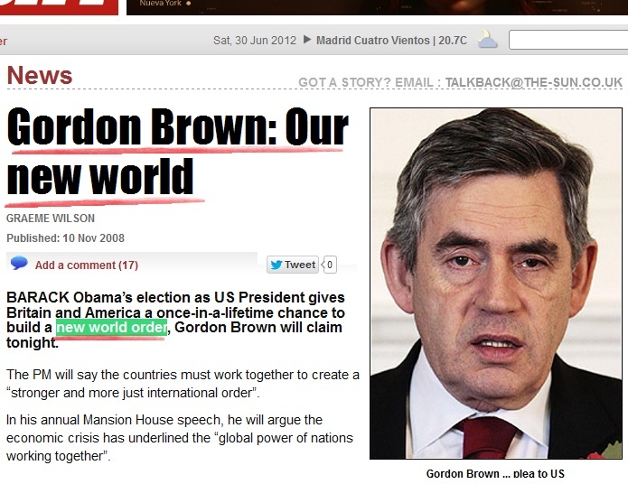 Gordon Brown: Con Obama se abre un "New world order"  (The Sun, 10/11/2008) Gordow10