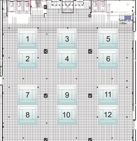 Схема проезда и залов ЕВРАЗИЯ 2012г 13hall12