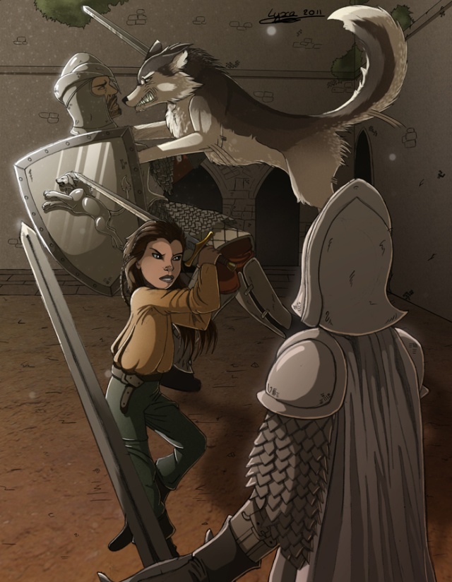 Arya Stark contre la garde royale Commis11