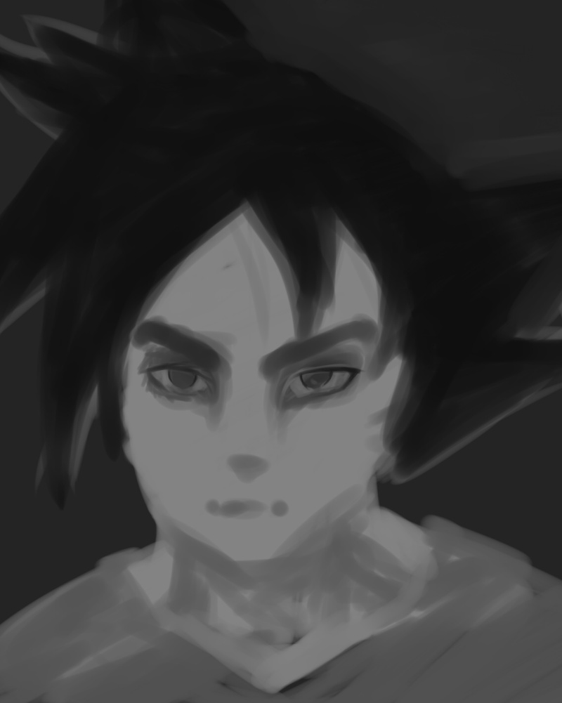 [Paint Tool Sai]+[Photoshop]STEP BY STEP! By Dexteria Goku10